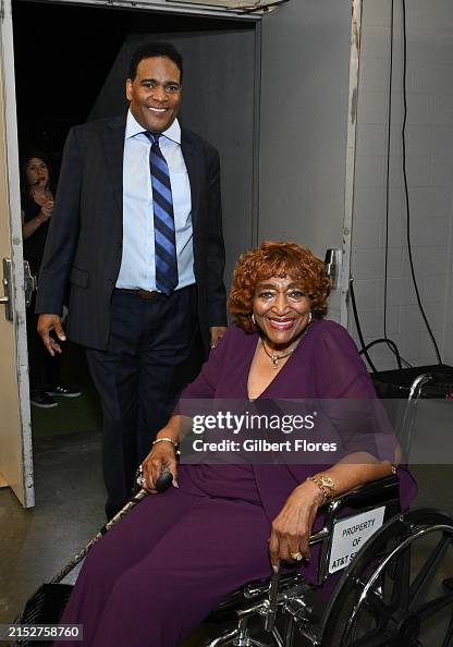 Rozene Rochette Dion Pride and Rozene Cohran backstage at the 59th Academy of Country ...
