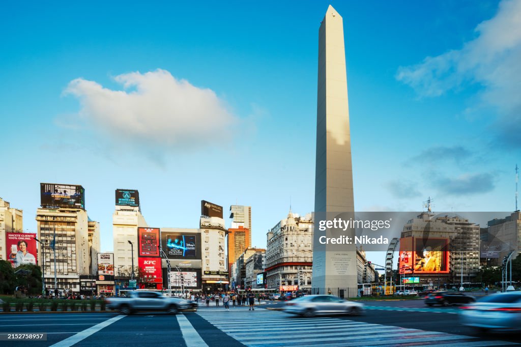 The Obelisk in Buenos Aires, Argentina