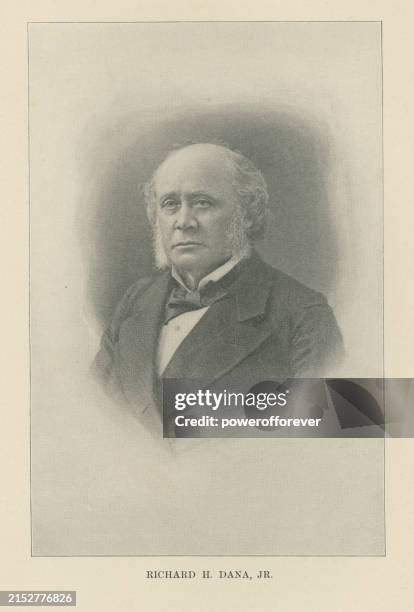 richard henry dana jr. - 19th century - dana point california stock illustrations