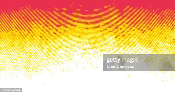 ilustraciones, imágenes clip art, dibujos animados e iconos de stock de grunge medio tono degradado líneas curvas patrón desvanecimiento - bruma de calor