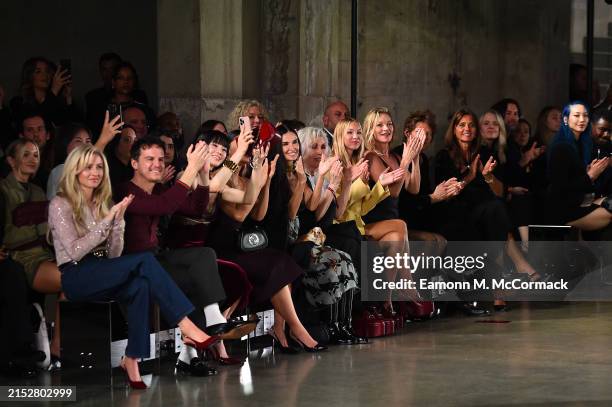 Leah Williamson, Andrew Scott, Demi Moore, Debbie Harry, Lila Moss and Kate Moss attend the Gucci Cruise 2025 Fashion Show at Tate Modern on May 13,...