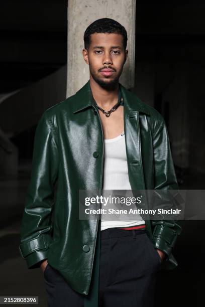 Mustafa the Poet attends the Gucci Cruise 2025 Fashion Show at Tate Modern on May 13, 2024 in London, England.