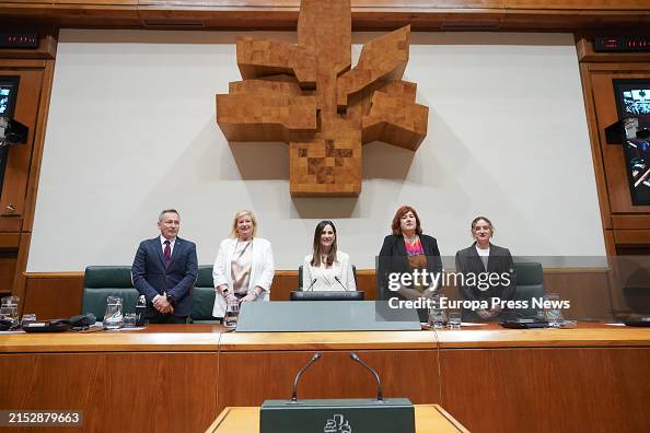Basque Congress Bureau of the Basque Parliament composed of PNV deputy Jon Aiartza ...
