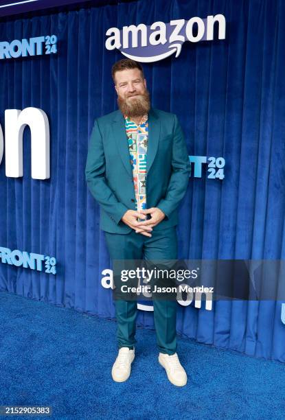 Ryan Fitzpatrick attends the Amazon MGM Studios and Prime Video Upfront at Pier 36 on May 14, 2024 in New York City.
