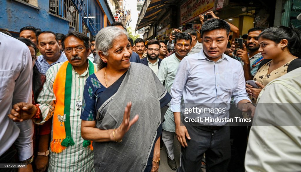 Union Finance Minister Nirmala Sitharaman Campaigns For BJP Candidate From East Delhi Lok Sabha Seat Harsh Malhotra