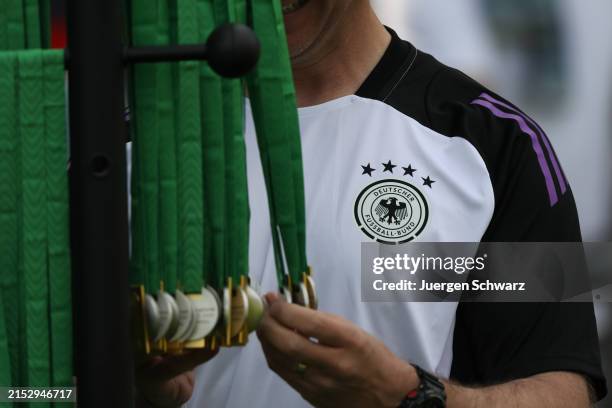 The medals are prepared for the U16 Junior Scouting Tournament at Sportschule Wedau on May 18, 2024 in Duisburg, Germany.