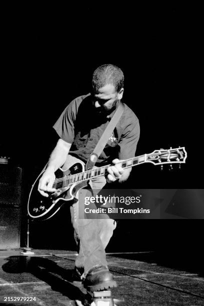 Tony Rombola of rock band Godsmack performs November 22nd, 2003 in New York City.