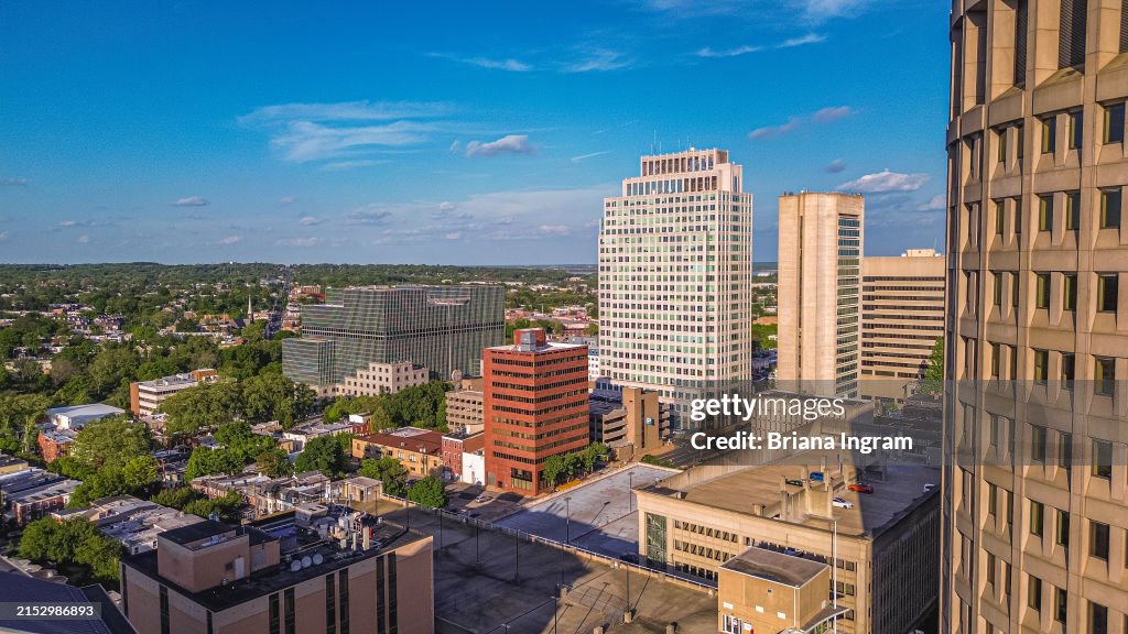 Vista aérea con dron de Delaware
