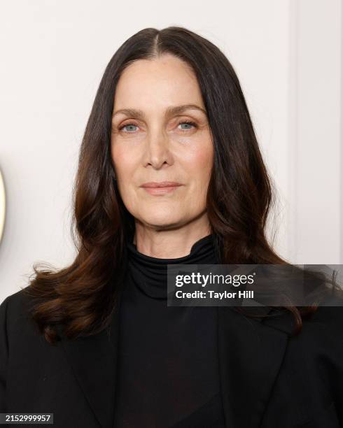 Carrie-Anne Moss attends the 2024 Disney Upfront at Javits Center on May 14, 2024 in New York City.