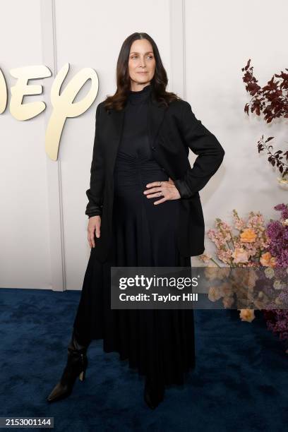 Carrie-Anne Moss attends the 2024 Disney Upfront at Javits Center on May 14, 2024 in New York City.