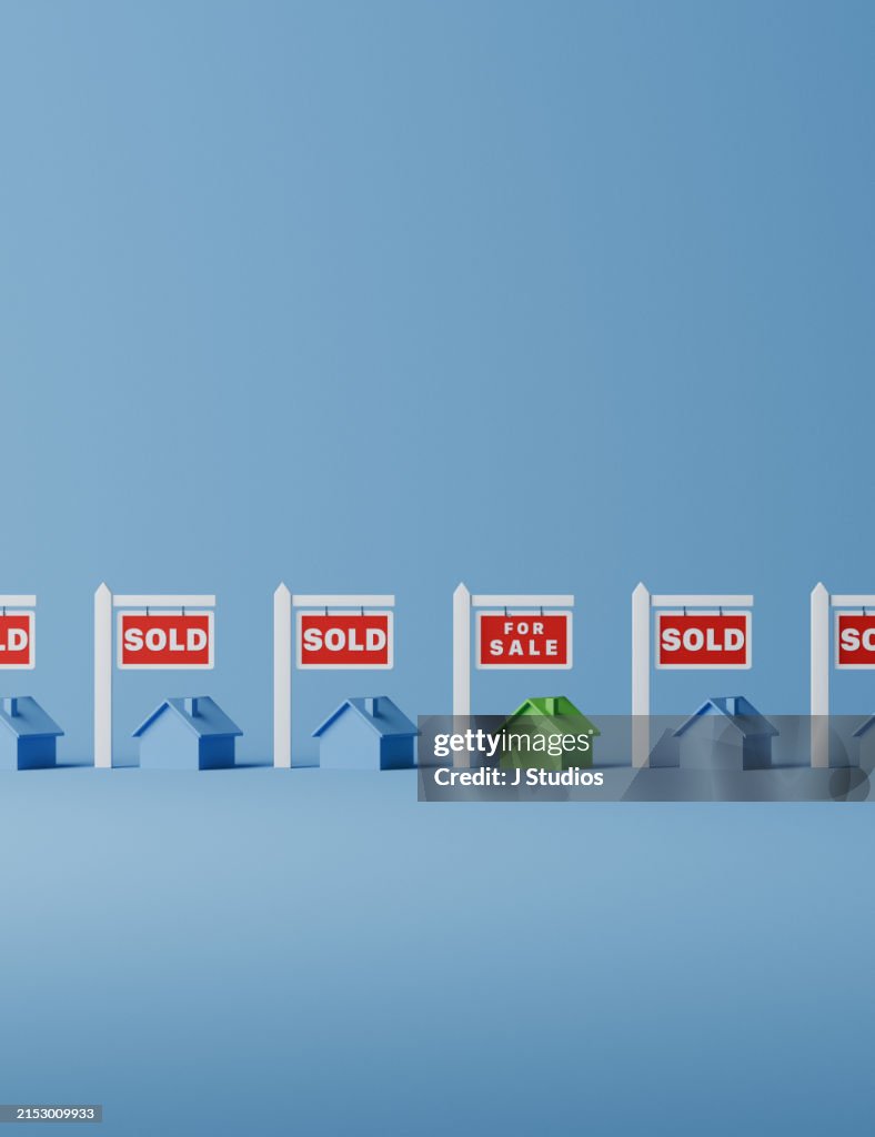 Hot housing market concept