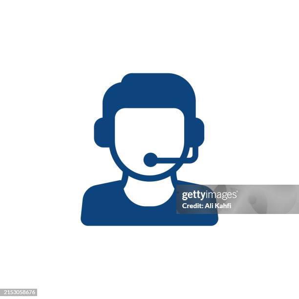call center icon. solid icon that can be applied anywhere, simple, pixel perfect and modern style. - switchboard operator stock illustrations
