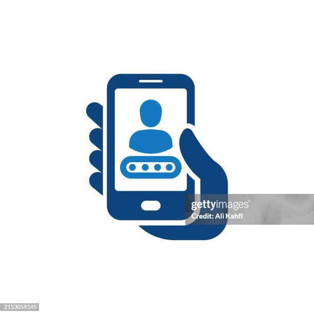 personal account access icon. solid icon that can be applied anywhere, simple, pixel perfect and modern style. - log on stock illustrations