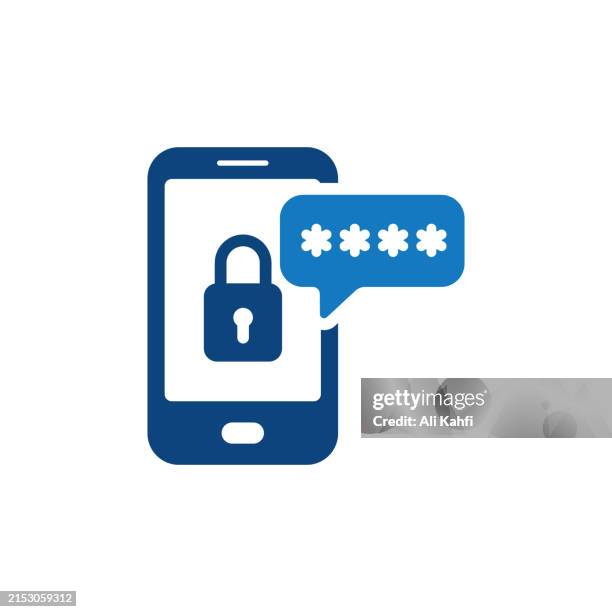 smartphone access icon. solid icon that can be applied anywhere, simple, pixel perfect and modern style. - log on stock illustrations