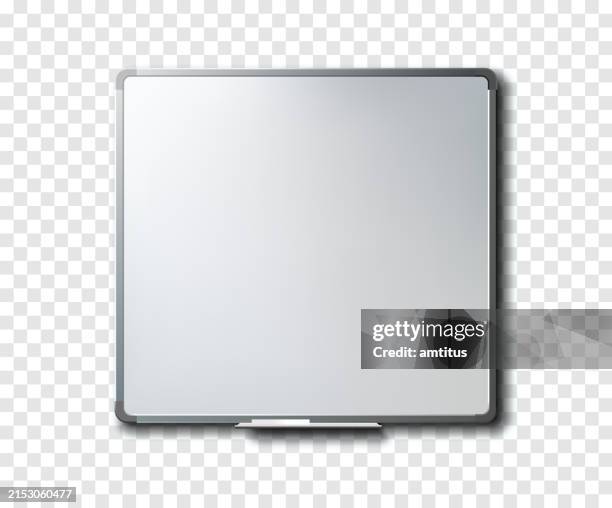 white board square - classroom projector stock illustrations
