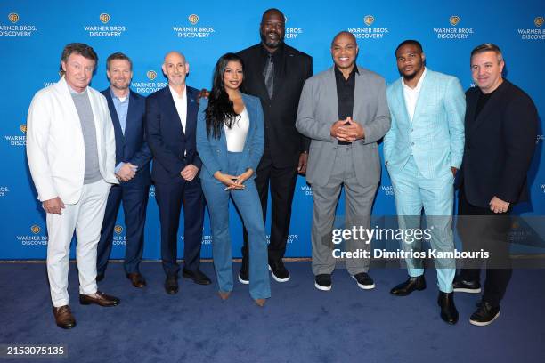Wayne Gretzky, Dale Earnhardt Jr., Luis Silberwasser, Chairman and CEO of TNT Sports, Taylor Rooks, Shaquille O'Neal, Ty Gretzky, Charles Barkley,...