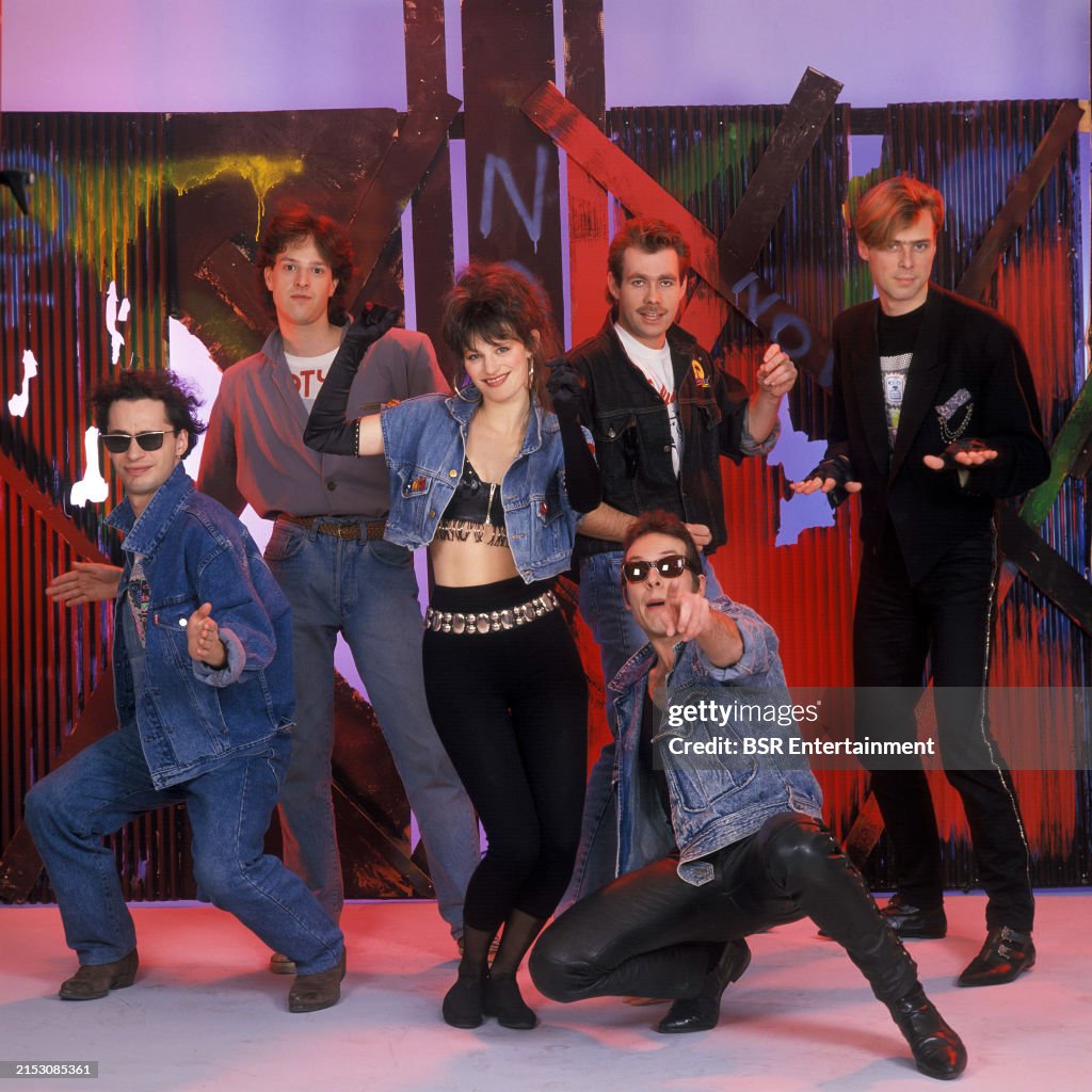 Dutch disco group Novo Band members: Ester Teule, Johannes Blanksma, Ernst Teule, Ruud Voerman, Eric Thuis, Bas Teule...