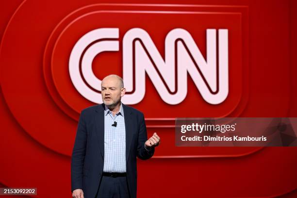 Mark Thompson Chairman and CEO of CNN Worldwide speaks onstage during Warner Bros. Discovery Upfront 2024 on May 15, 2024 in New York City.