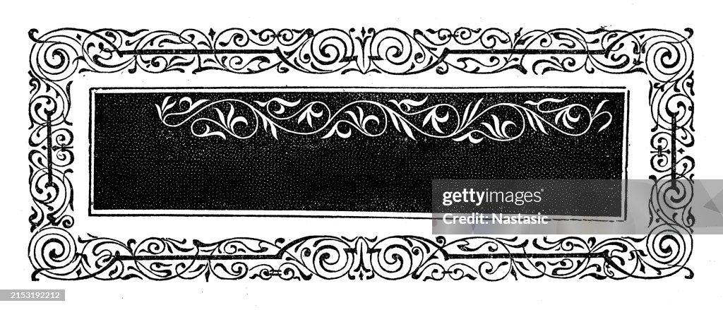 Ornamento de la página vintage