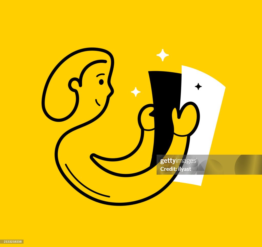 Continuous Editable Line Character with Newspaper