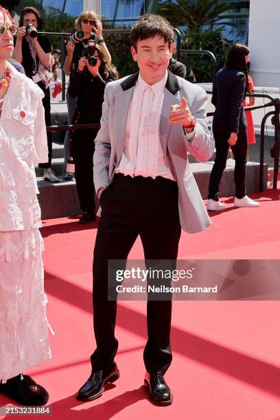 Barry Keoghan attends the "Bird" Red Carpet at the 77th annual Cannes Film Festival at Palais des Festivals on May 16, 2024 in Cannes, France.