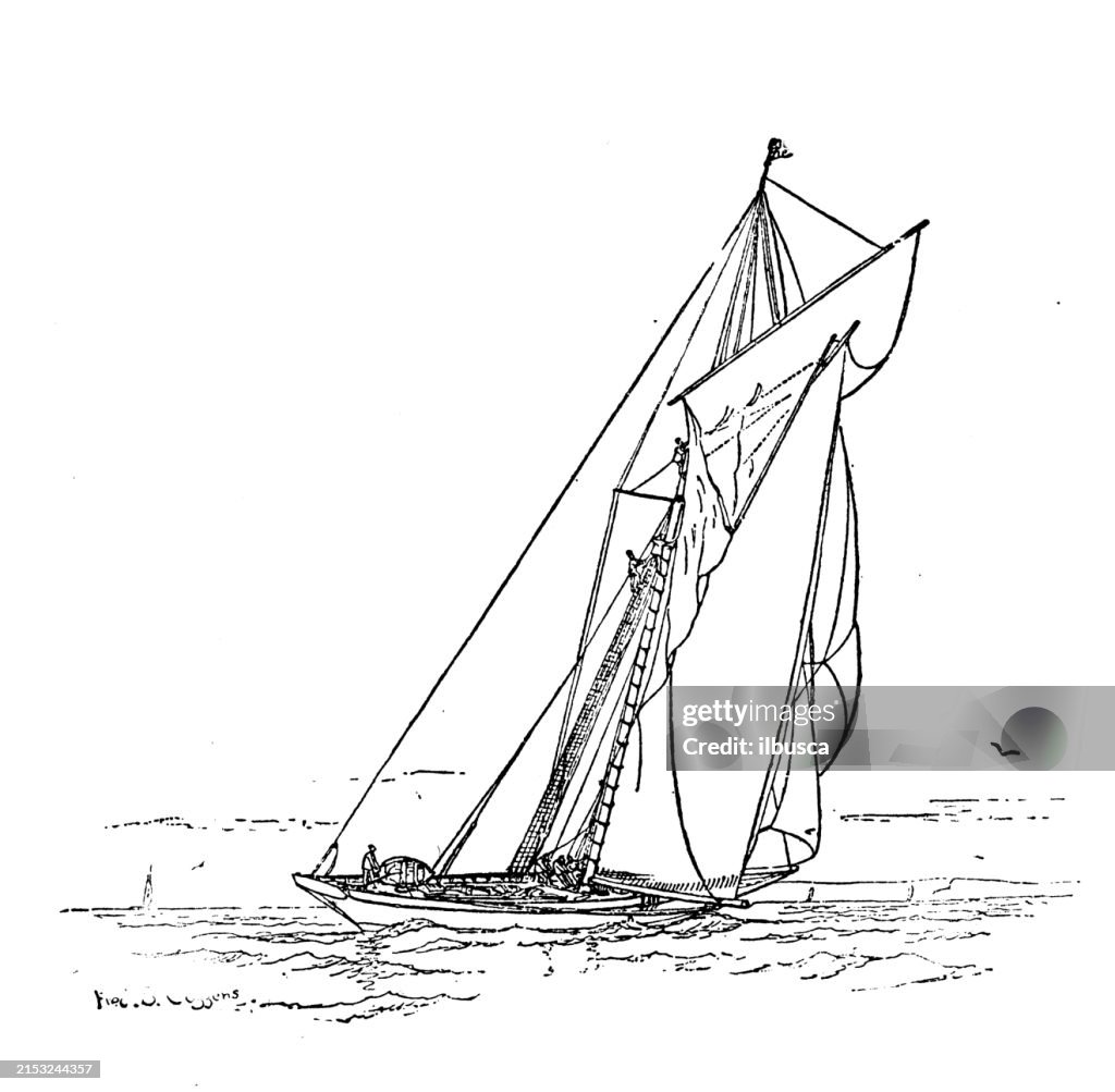 Image ancienne : Voilier, « Galatea »