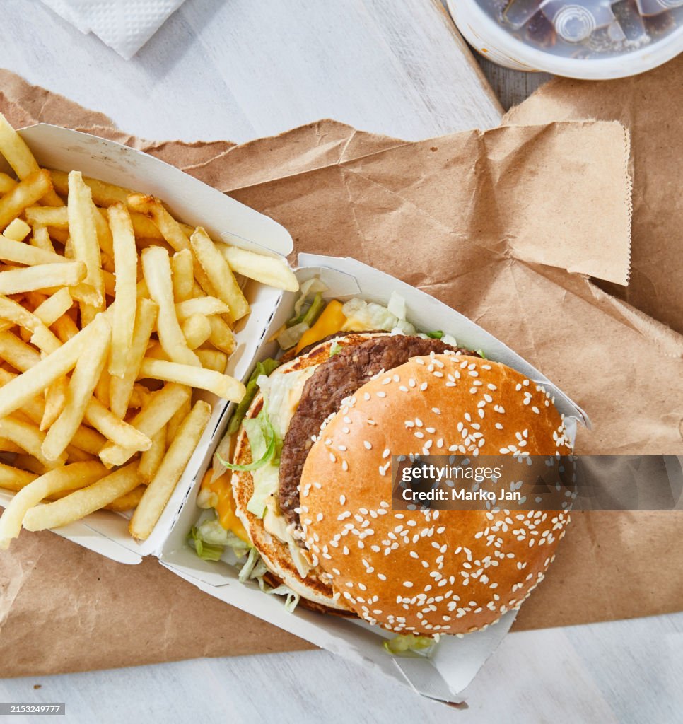Street food burger gourmet