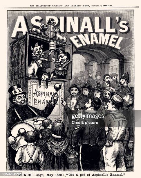 advertising 1889 (xxxl) - enamel stock illustrations