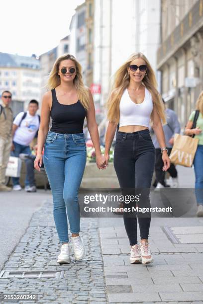 Anja and Annika attend the Perfect Runway Press Event on May 16, 2024 in Munich, Germany.