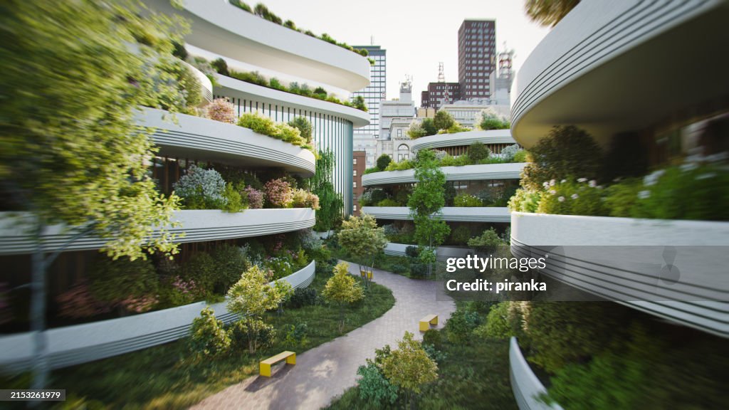 Green residential area