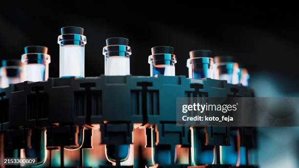 fabricación de vacunas - inmunología fotografías e imágenes de stock