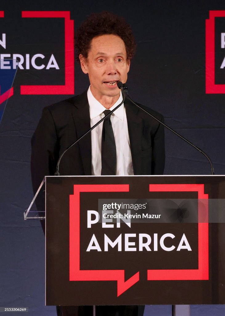 American Spring Malcolm Gladwell speaks onstage during the 2024 PEN America Spring ...