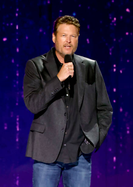 Blake Shelton speaks onstage during the 59th Academy of Country Music Awards at The Ford Center at The Star on May 16, 2024 in Frisco, Texas.