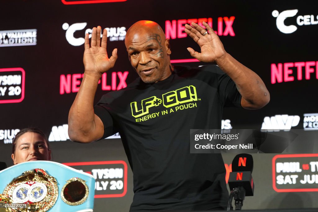 Jake Paul vs. Mike Tyson Boxing Match Arlington Press Conference