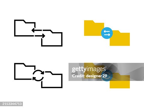File Sharing Icon Set Vector Design. File Sharing Icon Set Vector Design.