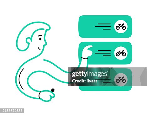 Continuous Editable Line Character with Bicycle Sharing Continuous Editable Line Character with Bicycle Sharing