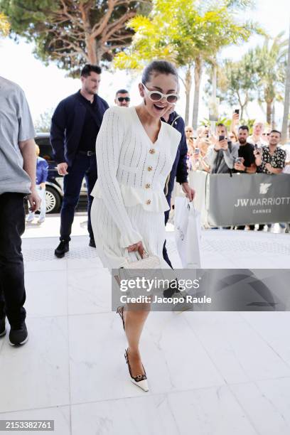 Selena Gomez is seen during the 77th Cannes Film Festival on May 17, 2024 in Cannes, France.