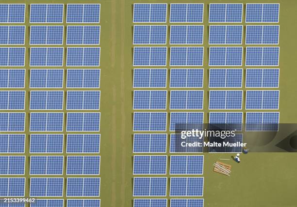 Solar Module View 43 Solar Panel Aerial View High Res Illustrations - Getty Images