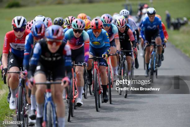 Elise Chabbey of Switzerland and Team Canyon//SRAM Racing and Shirin van Anrooij of The Netherlands and Team Lidl - Trek - UCI Women's WorldTour...