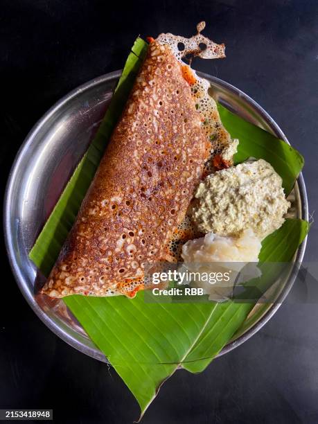 davangere benne dosa - thosai stock pictures, royalty-free photos & images