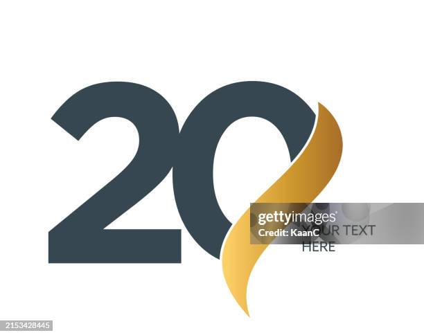 number 20. abstract number template. anniversary number template isolated, anniversary icon label, anniversary symbol vector stock illustration - number 20 stock illustrations