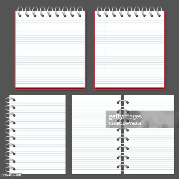 650 Spiral Notebook Vector High Res Illustrations - Getty Images