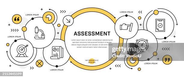 assessment infographic design - feedback-loop-infographic stock illustrations