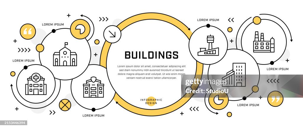 Building Infographs Buildings Infographic Design High-Res Vector Graphic - Getty Images