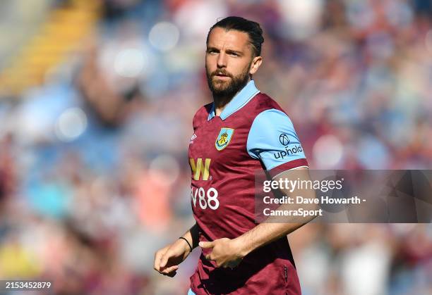 Burnley's Jay Rodriguez during the Premier League match between Burnley FC and Nottingham Forest at Turf Moor on May 19, 2024 in Burnley, England.