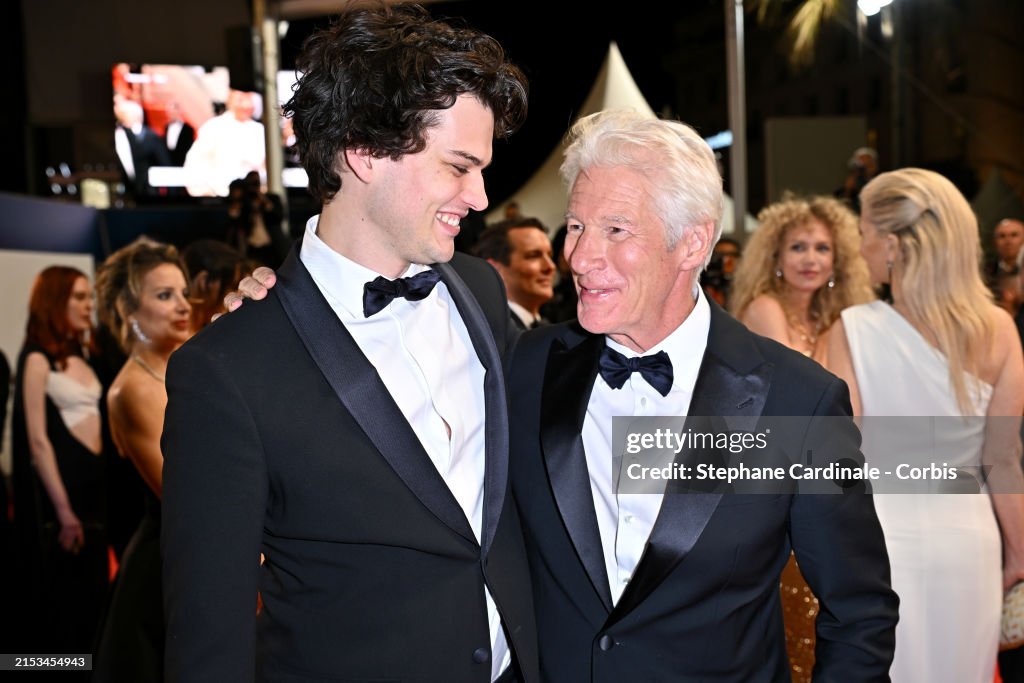 Homer James Jigme Gere and Richard Gere attend the "Oh, Canada" Red