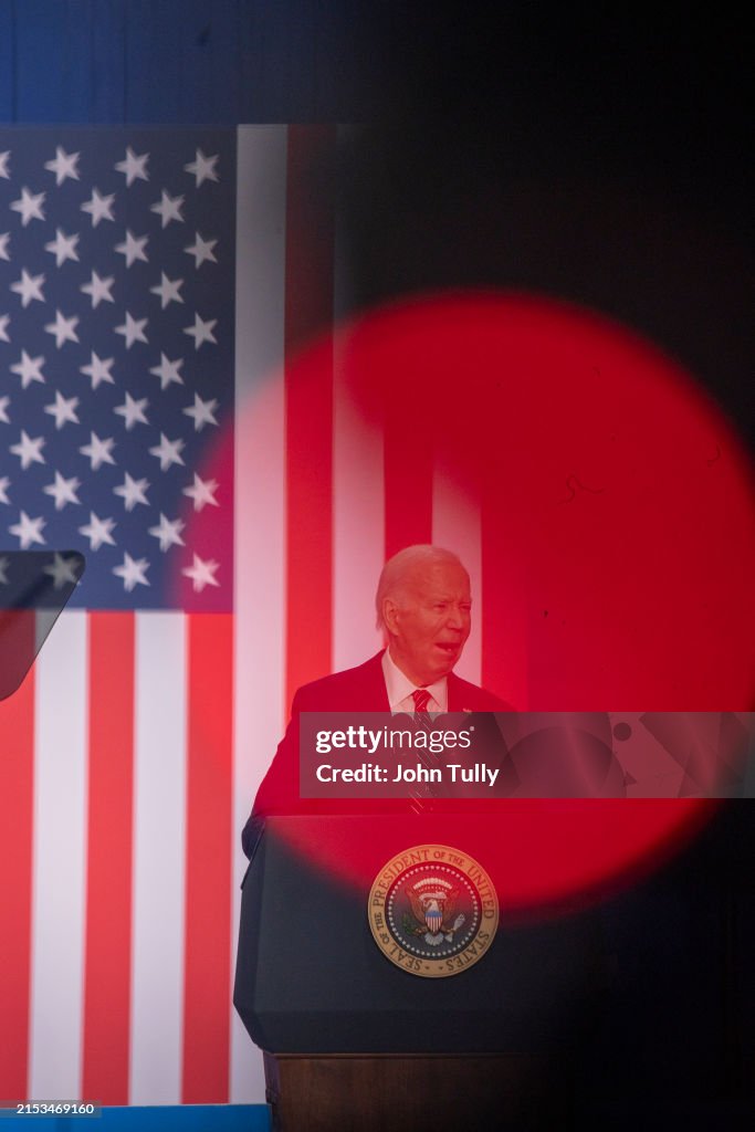 President Biden Speaks At A YMCA In Nashua, New Hampshire