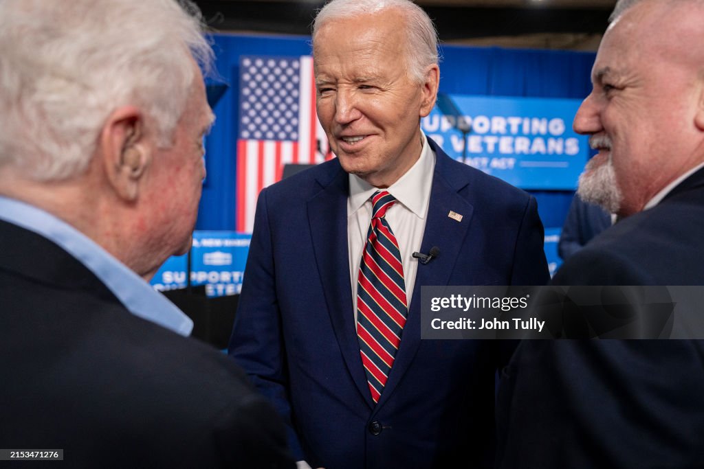 President Biden Speaks At A YMCA In Nashua, New Hampshire