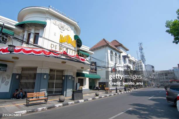 braga street bandung - bandung stock pictures, royalty-free photos & images