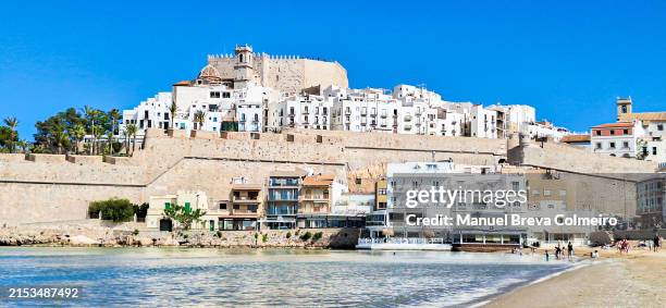 peñiscola - casetellon de la plana stockfoto's en -beelden